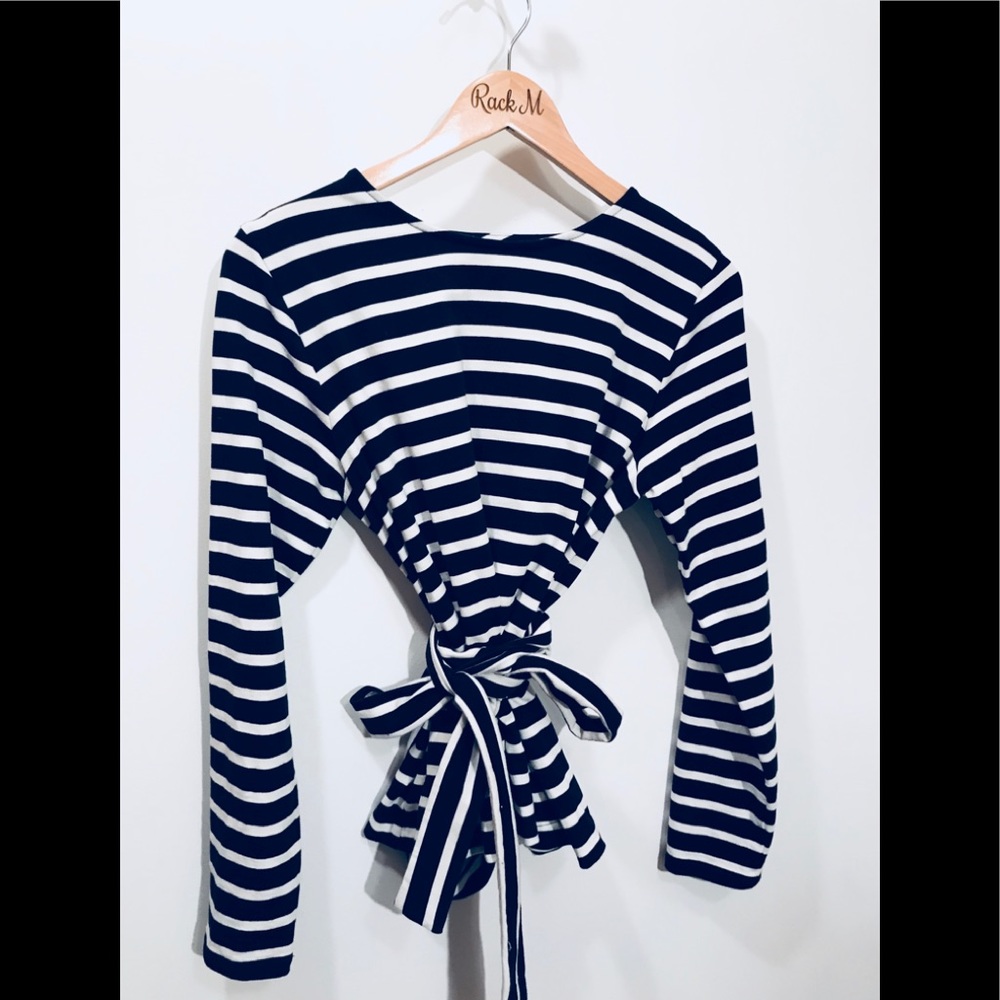 J Crew split back top